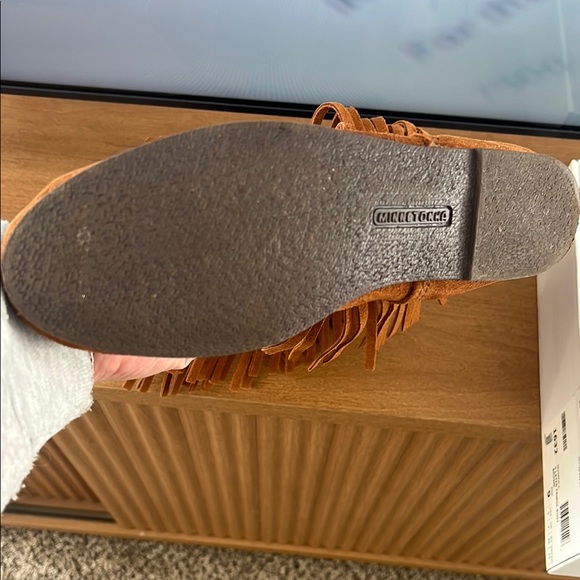 Fringe Suede Tan Boots - Picture 2 of 4